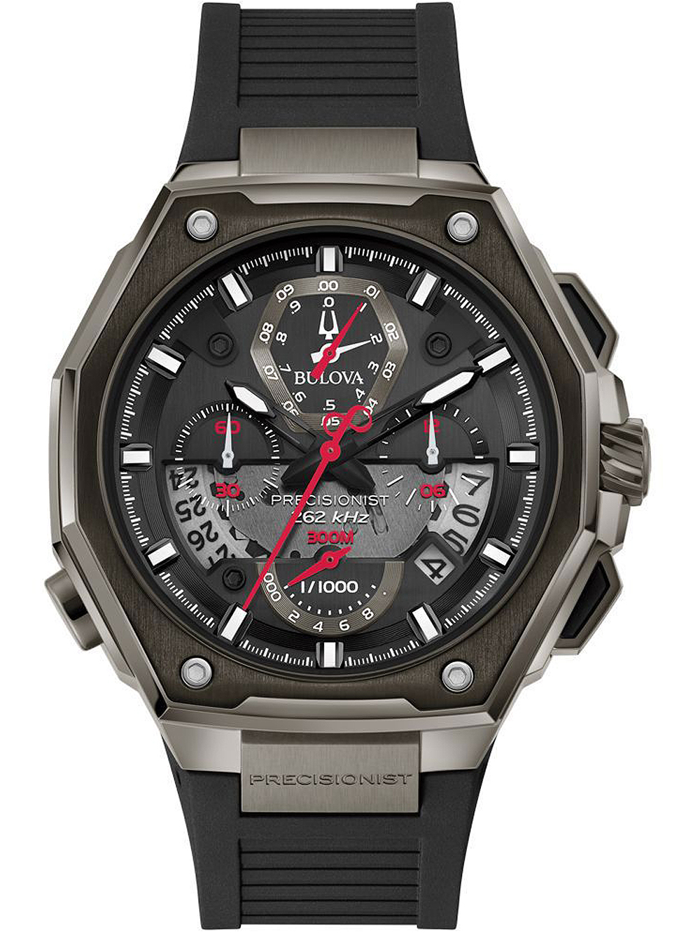 7613077585559 - 98B358 Precisionist Chronograph Herrenuhr 46mm 30ATM 7613077585559 - 98B358 Precisionist Chronograph Herrenuhr 46mm 30ATM