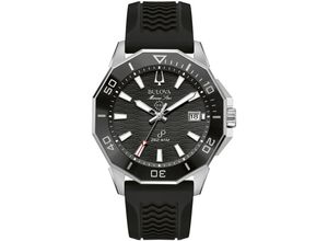 7613077597866 - Quarzuhr BULOVA Marine Star Armbanduhren schwarz Damen Quarzuhren Armbanduhr Herrenuhr Damenuhr Silikonarmband Saphirglas