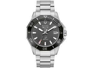 7613077597880 - Quarzuhr BULOVA Marine Star Armbanduhren silberfarben (silberfarben schwarz) Damen Quarzuhren Armbanduhr Herrenuhr Damenuhr Edelstahlarmband Saphirglas