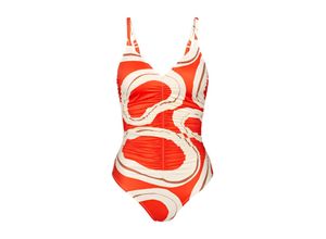 7613108197430 - - Badeanzug mit gefütterten Cups - Orange 38D - Summer Allure - Bademode für Frauen