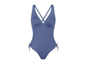 7613108198406 - - Badeanzug mit gefütterten Cups - Blue 38B - Summer Mix & Match - Bademode für Frauen