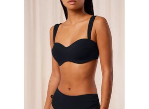 7613108819141 - - Bikini Top gefüttert mit abnehmbaren Trägern - Black 40B - O - Summer Allure - Bademode für Frauen