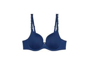 7613109454044 - - Gefütterter Bügel-BH - Dark blue 085 - Wild Azalea Florale - Unterwäsche für Frauen