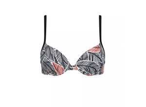 7613137734163 - - Push-up Bikini Oberteil - Grey 36B - Mix & Match  - Bademode für Frauen