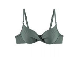 7613137816692 - - Bikini-Top mit Bügel und wattierten Cups - Dark Green 38A - Madras - Bademode für Frauen