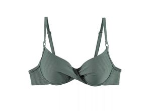 7613137816715 - - Bikini-Top mit Bügel und wattierten Cups - Dark Green 38B - Madras - Bademode für Frauen