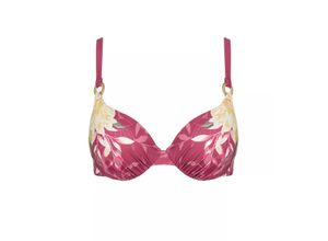 7613138561317 - - Bikini-Top mit Bügel und wattierten Cups - Pink 44B - Botanical Leaf - Bademode für Frauen