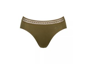 7613141426290 - sloggi - Slip mit hohem Beinausschnitt - Dark Green XS - sloggi S Subtle - Unterwäsche für Frauen