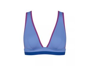 7613141462847 - sloggi - Bikinioberteil mit herausnehmbaren Pads - Cerulean Blue XS - sloggi Shore Marina Grande - Bademode für Frauen