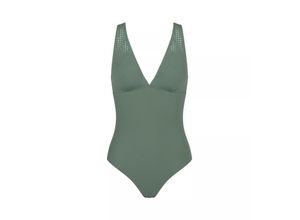 7613141468542 - sloggi - Badeanzug - Dark Green XS - sloggi Shore Arienzo - Bademode für Frauen