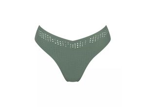 7613141469525 - sloggi - Bikini Slip mit hohem Beinausschnitt - Dark Green XL - sloggi Shore Arienzo - Bademode für Frauen