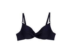 7613142748384 - - Bikini-Top mit Bügel und wattierten Cups - Blue 38A - Madras - Bademode für Frauen