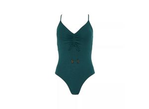 7613142763899 - - Badeanzug mit gefütterten cups - Dark Green 40B C - Omnia - Bademode für Frauen