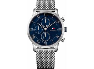 7613272246811 - Multifunktionsuhr TOMMY HILFIGER Sophisticated Sport 1791398 Armbanduhren silberfarben Herren Hochzeitsmode Quarzuhr Armbanduhr Herrenuhr Datum 1224-Std-Anzeige analog