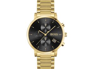 7613272390385 - Chronograph BOSS INTEGRITY 1513781 Armbanduhren goldfarben Herren Hochzeitsmode Quarzuhr Herrenuhr Armbanduhr Stoppfunktion Datum