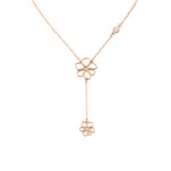7613272399289 - Casual Damenkette Blüten aus Edelstahl rosévergoldet 7613272399289 - Casual Damenkette Blüten aus Edelstahl rosévergoldet