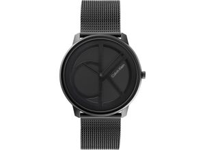 7613272456968 - Quarzuhr CALVIN KLEIN Iconic Mesh 40 mm 25200028 Armbanduhren schwarz Herren Hochzeitsmode Armbanduhr Herrenuhr Mineralglas IP-Beschichtung