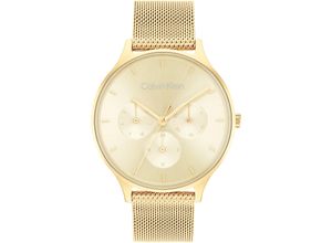 7613272457286 - Multifunktionsuhr CALVIN KLEIN Timeless Multifunction 25200103 Armbanduhren goldfarben Damen Quarzuhren Quarzuhr Armbanduhr Damenuhr Datum IP-Beschichtung