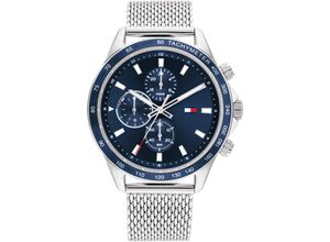 7613272485951 - Multifunktionsuhr TOMMY HILFIGER SPORT 1792018 Armbanduhren silberfarben Herren Hochzeitsmode Quarzuhr Armbanduhr Herrenuhr 1224-Std-Anzeige analog