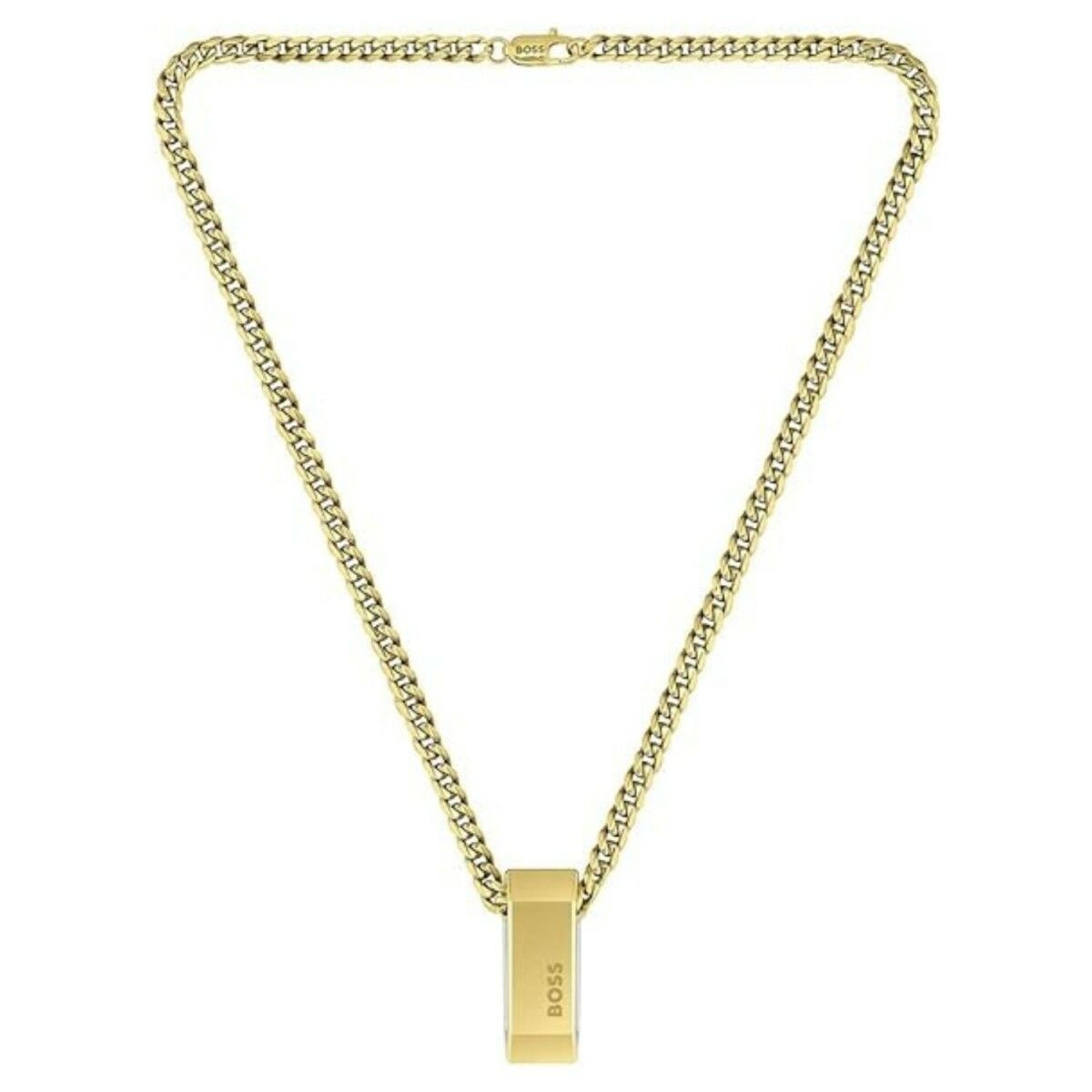 7613272494793 - Kette mit Anhänger BOSS Schmuck Edelstahl Halsschmuck Panzerkette CARTER Halsketten Gr Edelstahl Länge 56 cm Breite 6 mm gelb (gelbgoldfarben edelstahlfarben) Herren Ketten mit Anhänger zu Hoodie Shirt Jeans Sneaker Underwear HUGO BOSS ORANGE 7613272494793 - Kette mit Anhänger BOSS Schmuck Edelstahl Halsschmuck Panzerkette CARTER Halsketten Gr Edelstahl Länge 56 cm Breite 6 mm gelb (gelbgoldfarben edelstahlfarben) Herren Ketten mit Anhänger zu Hoodie Shirt Jeans Sneaker Underwear HUGO BOSS ORANGE