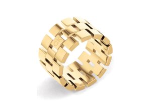 7613272502368 - Fingerring CALVIN KLEIN Schmuck Edelstahl Damenring Fingerringe Gr 54 Edelstahl 12 mm gelb (gelbgoldfarben) Damen Fingerringe