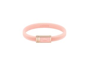 7613272509602 - Armband LACOSTE Schmuck Edelstahl Silikonarmband LACOSTE Armbänder Gr Silikon-Edelstahl pink (pink roségoldfarben) Damen Armbänder Silber