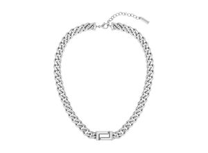 7613272509626 - Kette ohne Anhänger LACOSTE Schmuck Edelstahl Halsschmuck Halskette Panzerkette FUNDAMENT Halsketten Gr Edelstahl Länge 475 cm Breite 10 mm silberfarben (edelstahlfarben) Damen Ketten ohne Anhänger mit Krokodil - zu Hoodie Shirt Polo Jeans Jacke Sneaker