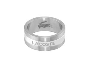 7613272509947 - Fingerring LACOSTE Schmuck Edelstahl Herrenring ADVENTURER Fingerringe Gr 66 Edelstahl 9 mm silberfarben (edelstahlfarben) Herren Fingerringe