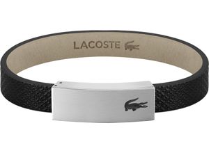 7613272510134 - LACOSTE Herren Armband 2040110 Leder Edelstahl schwarz 99