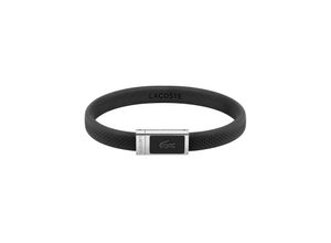 7613272510172 - Armband LACOSTE Schmuck Edelstahl Silikonarmband LACOSTE Armbänder Gr Silikon-Edelstahl grau (schwarz edelstahlfarben) Herren Hochzeitsmode