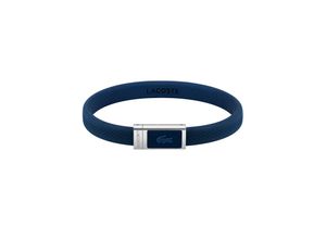 7613272510189 - Armband LACOSTE Schmuck Edelstahl Silikonarmband LACOSTE Armbänder Gr Silikon-Edelstahl blau Herren Hochzeitsmode