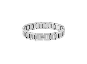 7613272510202 - Armband LACOSTE Schmuck Edelstahl Gliederkette METROPOLE Armbänder Gr Edelstahl silberfarben (edelstahlfarben) Herren Hochzeitsmode