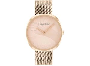 7613272516778 - Quarzuhr CALVIN KLEIN SCULPTURAL 25200247 Armbanduhren rosegold (roségoldfarben) Damen Quarzuhren Armbanduhr Damenuhr Mineralglas IP-Beschichtung