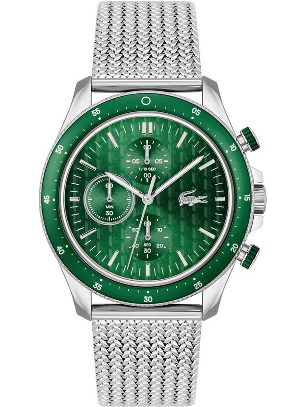 7613272517461 - Chronograph LACOSTE NEO HERITAGE 2011255 Armbanduhren grün (silberfarben) Herren Hochzeitsmode Quarzuhr Armbanduhr Herrenuhr Stoppfunktion