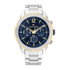 7613272520089 - Multifunktionsuhr TOMMY HILFIGER SPORT 1792059 Armbanduhren silberfarben Herren Hochzeitsmode Quarzuhr Armbanduhr Herrenuhr Datum 1224-Std-Anzeige analog