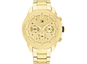 7613272520096 - Multifunktionsuhr TOMMY HILFIGER SPORT 1792060 Armbanduhren goldfarben Herren Hochzeitsmode Quarzuhr Armbanduhr Herrenuhr Datum 1224-Std-Anzeige analog