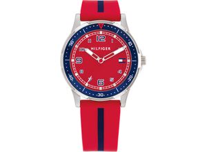 7613272520607 - Quarzuhr TOMMY HILFIGER SPORT 1720035 Armbanduhren rot (rot dunkelblau) Kinder Kinderuhren Kinderuhr Armbanduhr Lernuhr Jungen Schulanfang Geschenkidee