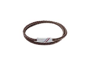 7613272521543 - Armband TOMMY HILFIGER Schmuck Edelstahl Armschmuck Lederarmband Armbänder Gr Leder-Edelstahl silberfarben (braun edelstahlfarben) Herren Hochzeitsmode