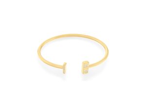 7613272524179 - Armreif CALVIN KLEIN Schmuck Edelstahl Armschmuck TIMELESS Armbänder Gr Edelstahl gelb (gelbgoldfarben transparent) Damen Armreifen