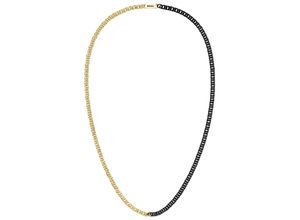 7613272527859 - Kette ohne Anhänger BOSS Schmuck Edelstahl Halsschmuck Panzerkette JAXE Halsketten Gr Edelstahl Länge 61 cm Breite 5 mm schwarz (gelbgoldfarben schwarz) Herren Ketten ohne Anhänger zu Hoodie Shirt Jeans Sneaker Underwear HUGO BOSS ORANGE