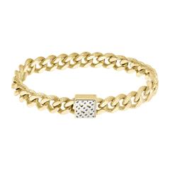 7613272527965 - Vergoldetes Panzerarmband Caly aus Edelstahl für Damen 7613272527965 - Vergoldetes Panzerarmband Caly aus Edelstahl für Damen
