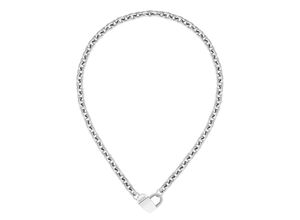 7613272528337 - Kette ohne Anhänger BOSS Schmuck Edelstahl Halsschmuck Ankerkette DINYA Halsketten Gr Edelstahl Länge 43 cm Breite 7 mm silberfarben (edelstahlfarben) Damen Ketten ohne Anhänger