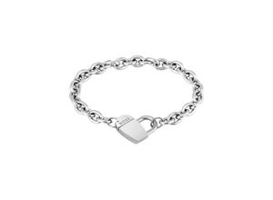 7613272528375 - Armband BOSS Schmuck Edelstahl Armschmuck Ankerkette DINYA Armbänder Gr Edelstahl silberfarben (edelstahlfarben) Damen Armbänder Silber