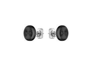 7613272529037 - Paar Ohrstecker BOSS Schmuck Edelstahl Ohrschmuck Ohrringe YANN Gr Edelstahl schwarz Herren Hochzeitsmode