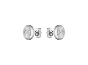 7613272529044 - Paar Ohrstecker BOSS Schmuck Edelstahl Ohrschmuck Ohrringe YANN Gr Edelstahl silberfarben (edelstahlfarben) Herren Hochzeitsmode