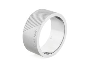 7613272529204 - Fingerring CALVIN KLEIN Schmuck Edelstahl Herrenring ARCHITECTURAL Fingerringe Gr 64 Edelstahl 10 mm silberfarben (edelstahlfarben) Herren Fingerringe