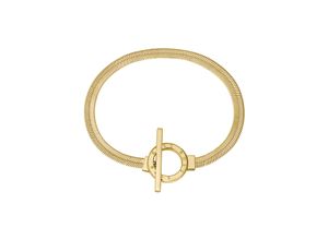 7613272529556 - Armband BOSS Schmuck Edelstahl Armschmuck Fischgrätkette ZIA Armbänder Gr Edelstahl gelb (gelbgoldfarben) Damen Trachtenmode