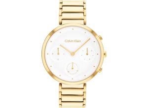 7613272529938 - Multifunktionsuhr CALVIN KLEIN TIMELESS 25200284 Armbanduhren goldfarben Damen Quarzuhren Quarzuhr Armbanduhr Damenuhr Datum 1224-Stunden-Anzeige