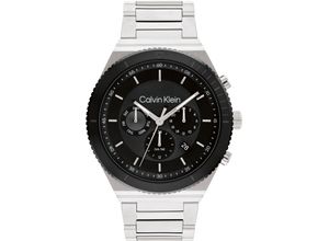 7613272530101 - Multifunktionsuhr CALVIN KLEIN SPORT 25200301 Armbanduhren silberfarben Herren Hochzeitsmode Quarzuhr Armbanduhr Herrenuhr Datum 1224-Stunden-Anzeige