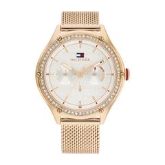 7613272540377 - Multifunktionsuhr TOMMY HILFIGER CLASSIC 1782653 Armbanduhren rosegold (roségoldfarben) Damen Quarzuhren Quarzuhr Armbanduhr Damenuhr Datum 1224-Stunden-Anzeige